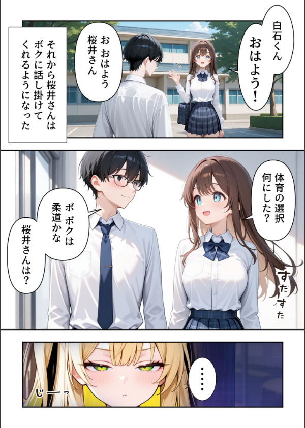 いじめられていた陰キャのボクが1軍ギャル達に中●し報復する話 モザイク版_9枚目の画像